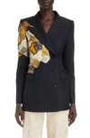 DRIES VAN NOTEN BOWY BROCADE PATCHES BLAZER