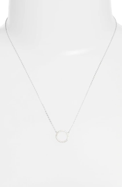 Estella Bartlett Silver Circle Cz Necklace In Gold
