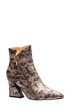 Ninety Union Women's Block Heel Booties In Gold Snake