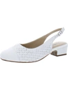 Trotters Dea Woven Slingback Pump In White