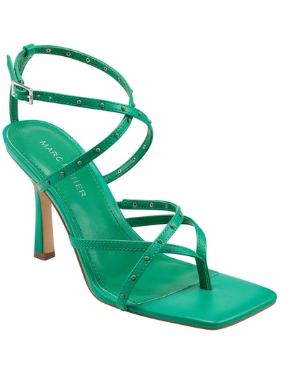 Marc Fisher Bossi Womens Open Toe Strappy Pumps In Green