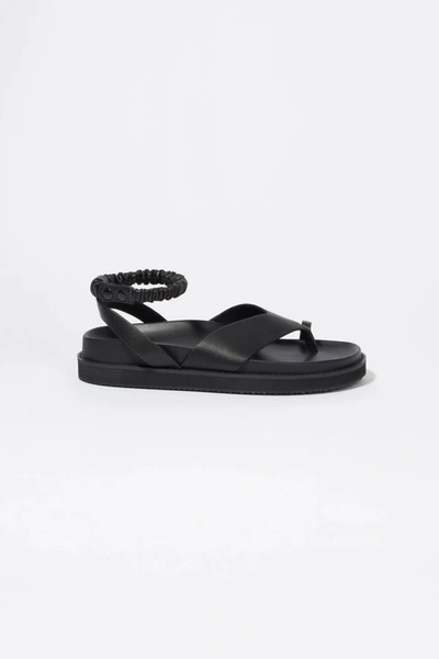 Jonathan Simkhai Talie Crystal Platform Sandal In Black