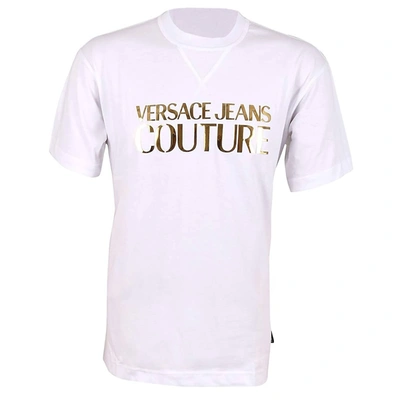 Versace Couture Men Metal Logo T-shirt In White