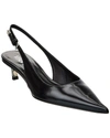 VERSACE PIN-POINT LEATHER PUMP