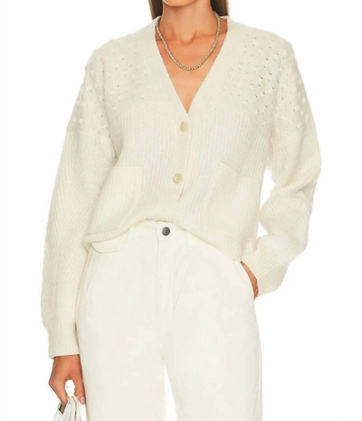 Jonathan Simkhai Ribbed Button-up Cardigan In White