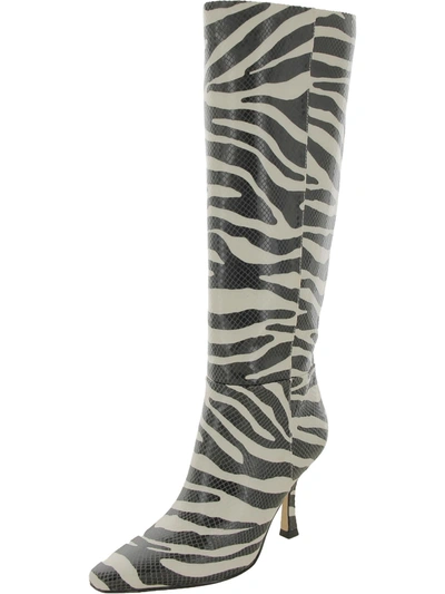 Marc Fisher Vedant Womens Faux Leather Pumps Knee-high Boots In Multi