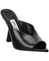 Jimmy Choo Maryanne 100 Glittered Mules In Black