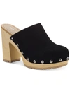 Sun + Stone Taanyaf Womens Blok Heel Loafer Mules In Black