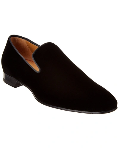 Christian Louboutin Dandelion Velvet Loafer In Black