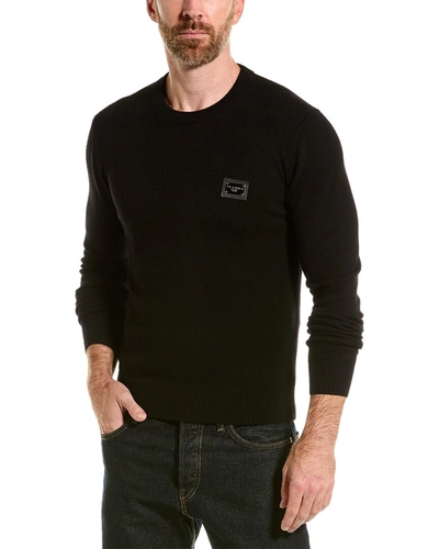 Dolce & Gabbana Wool-cashmere Essentials Sweater In Black