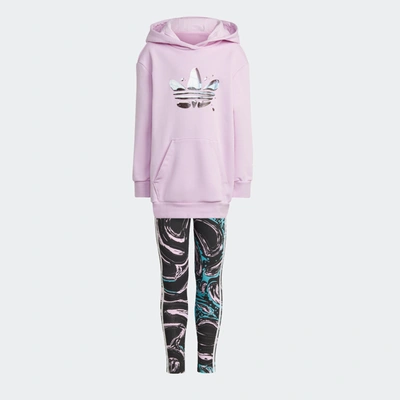 Adidas Originals Kids' Adidas Graphic Hoodie Leggings Set In Multi