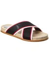 Christian Louboutin Hot Cross Slides In Black