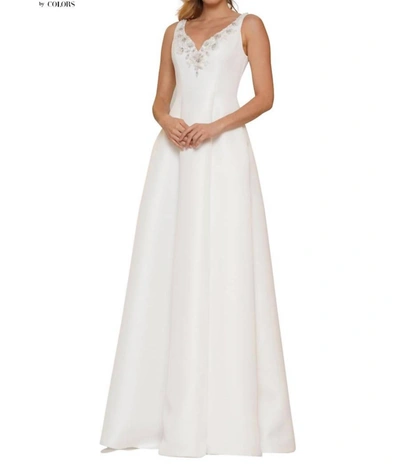 Marsoni By Colors A Line Mother Of The Bride Gown In Off White