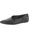 VINCE LEX WOMENS LEATHER POINTED TOE BALLET FLATS