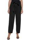 DKNY PETITES WOMENS BELTED HIGH RISE STRAIGHT LEG PANTS
