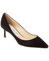 Jimmy Choo Romy 60 Pumps In Navy Blue Suede In Blue