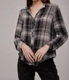 Bella Dahl Classic Button Down In High Desert Plaid In Multi