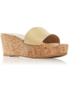 Stuart Weitzman Summer Suede Wedge Sandals In Multi