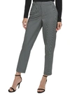 DKNY WOMENS CHECKERED CROPPED SKINNY PANTS