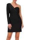 AIDAN MATTOX WOMENS CREPE ONE SHOULDER COCKTAIL AND PARTY DRESS