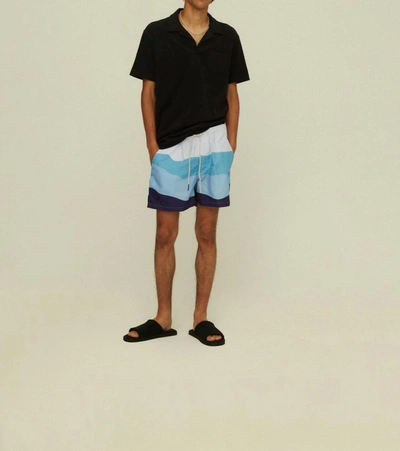 Oas Ice Wave Swim Shorts In Multi