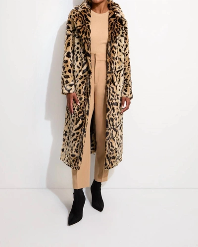 Unreal Fur Leopard-print Coat In Multi