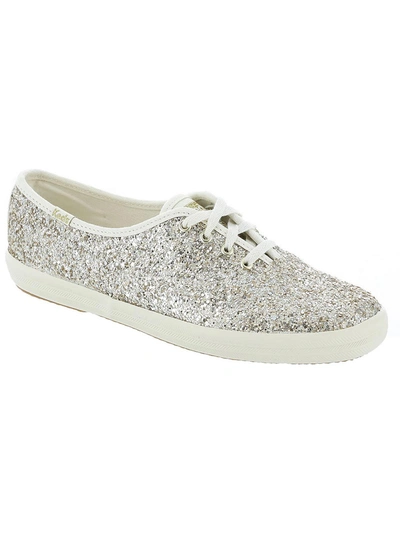 Keds Champion Gold Glitter Canvas Sneakers In Multi
