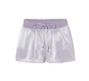 Pj Harlow Mikel Satin Boxer Short With Draw String In Lavender In Purple