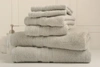 Bibb Home Zero Twist Cotton Towel Set In Silver