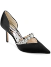 Badgley Mischka Nathalie Womens Pointed Toe Dressy Pumps In Black