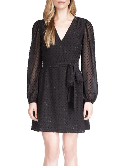 Michael Michael Kors Womens Collared Short Mini Dress In Black