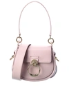 CHLOÉ TESS SMALL LEATHER & SUEDE SHOULDER BAG