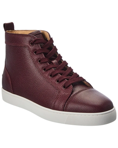 Christian Louboutin Louis Leather Sneaker In Red