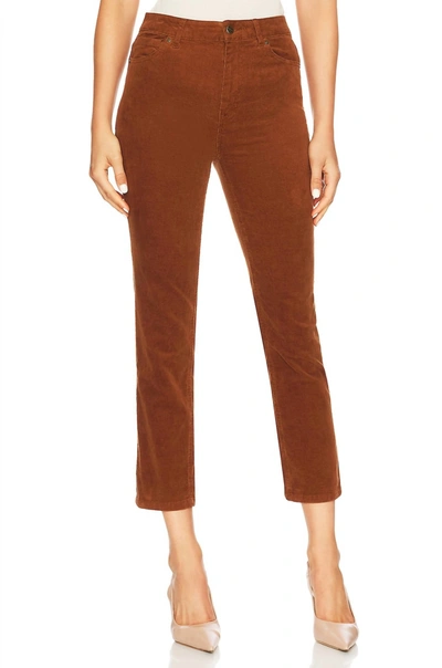 Sanctuary Highrise Good Vibes Crop Pant In Spice In Brown