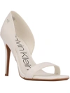 CALVIN KLEIN METINO WOMENS FAUX LEATHER OPEN TOE D'ORSAY HEELS