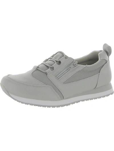 Easy Works By Easy Street Mckinley Womens Slip Resistant Work Safety Shoes In Grey