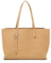 Botkier Baxter East/west Large Leather Tote In Camel Brown