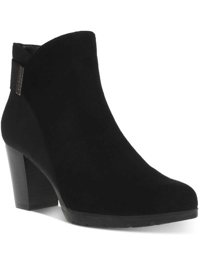 Anne Klein Rina Womens Microfiber Dressy Ankle Boots In Multi