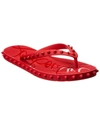 Christian Louboutin Loubi Donna Spike Red Sole Flip Flops