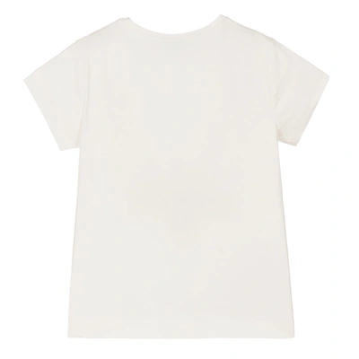 Mayoral Kids' White Floral Graphic T-shirt