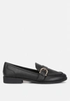London Rag Sheboss Buckle Detail Loafers In Black