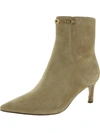 Naturalizer Frida Womens Pointed Toe Ankle Boots In Green