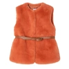 MAYORAL Orange Faux Fur Vest