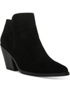 Aqua College Nellie Womens Leather Zipper Booties In Black
