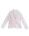 ROSSOPURO WOMEN'S KNIT PEAK LAPEL BLAZER IN PINK