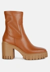 London Rag Kokum Faux Leather Platform Ankle Boots In Multi