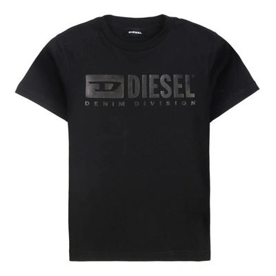 Diesel Kids' Black Logo T-shirt