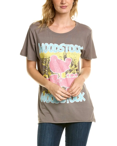 Recycled Karma Woodstock 60's Festival T-shirt In Grey