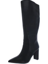 Nine West Danee Womens Solid Pointed Toe Knee-high Boots In Black