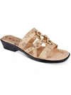 Easy Street Torrid Womens Cork Square Toe Heel Sandals In Multi